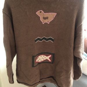 Handmade Taupe sweater
